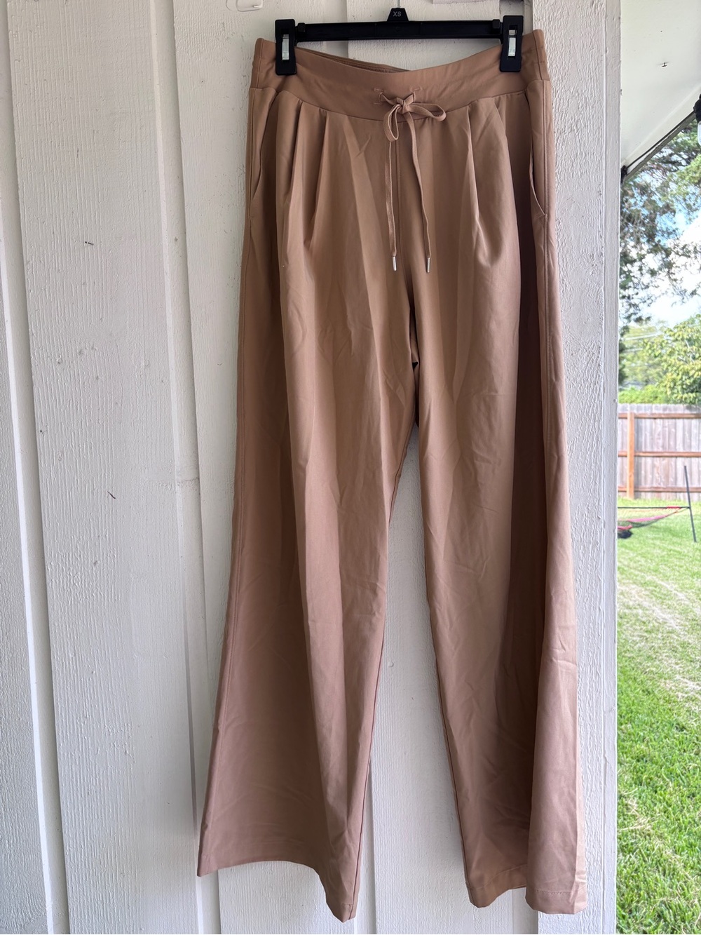 CALIA by Carrie Underwood Wide-Leg Drawstring Pants in khaki